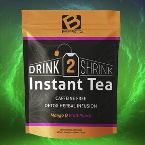 Flat Belly Tea | All Natural Weight Loss Drink | 1 Week Supply Mango/Fruit Punch